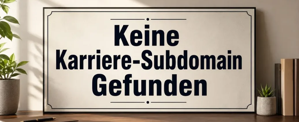 keine karriere-subdomain gefunden